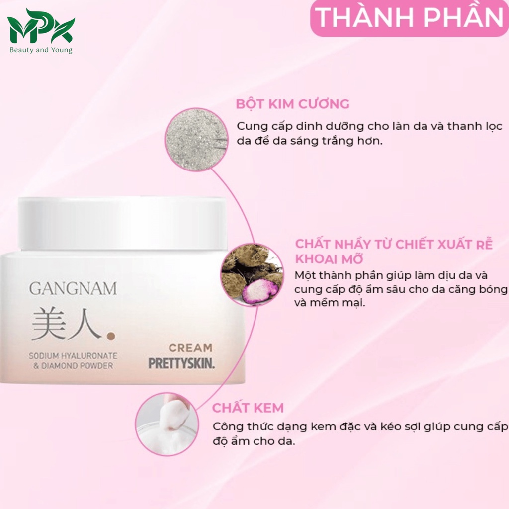 Set 3 món giảm nám GangNam miin Pretty Skin - MPX