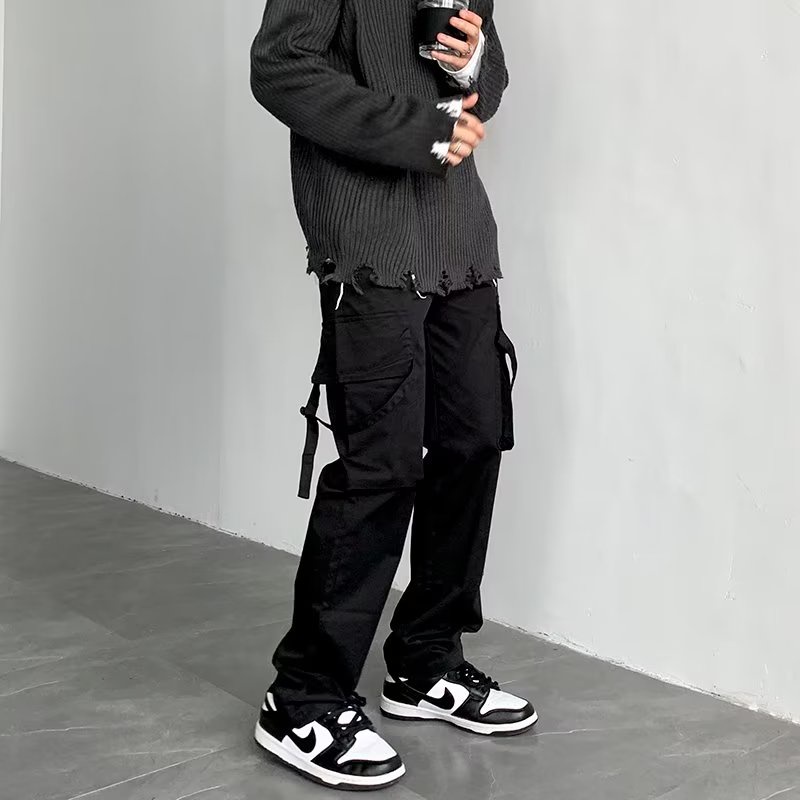 Quần Dài Có Túi Lớn Phong Cách hip hop Đường Phố Nhật Bản Cá Tính Cho Nam