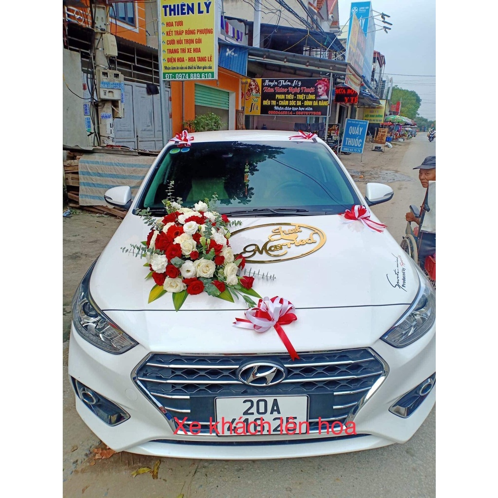 Chữ hỷ dán xe hoa đẹp