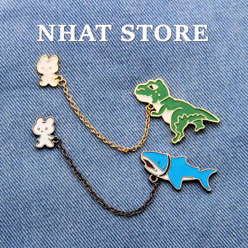 Ghim cài áo hoạt hình, Pin cài phụ kiện thời trang hottrend Brooches Nhat Store
