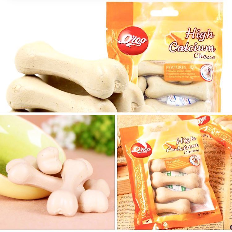 Thức Ăn Cho Chó Xương Gặm Orgo 4 Vị Phô Mai Vị Sữa Vị Bò Vị Rau Củ Hỗ Trợ Thêm Canxi Và Làm Sạch Răng Cho Chó