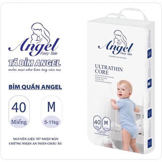 Bỉm quần/ dán Angel đủ size M40, L38, XL36, XXL34, S66, M60, L56, XL52
