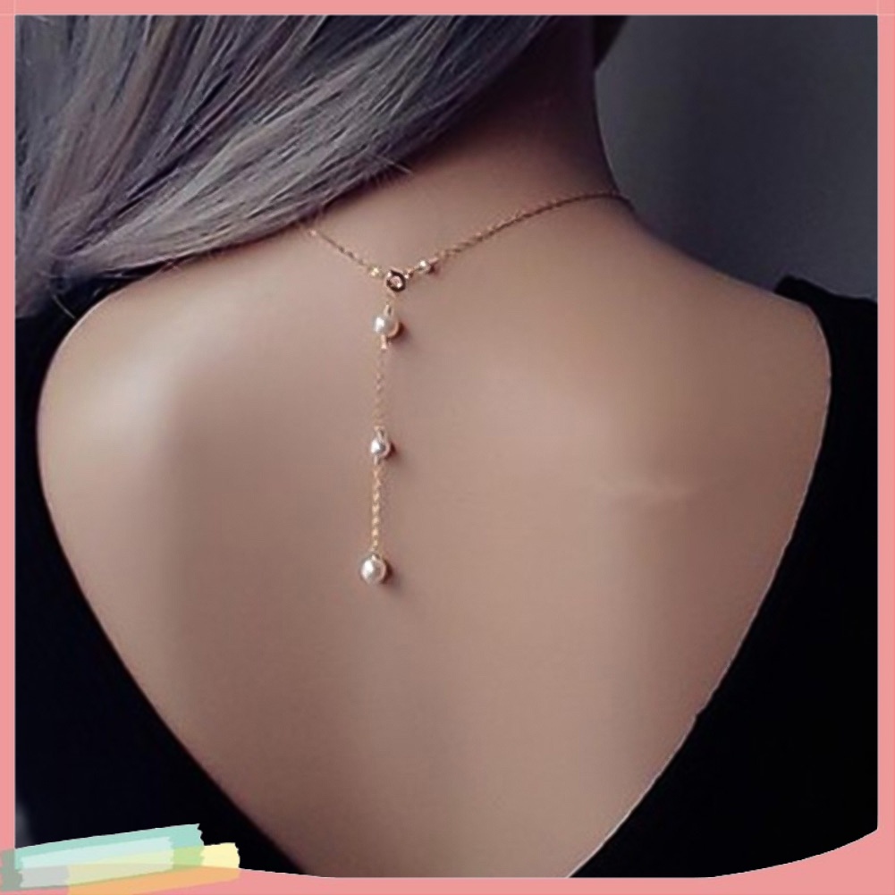 Dây Chuyền Hợp Kim Trang Trí Ngọc Trai Giả Xinh Xắn Cho Nữ