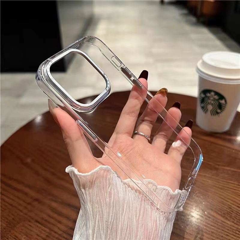 Ốp Điện Thoại iPhone 14 13 12 Pro max 14 plus Silicon ốp lưng iphone 14 13 12 promax PC Cứng Siêu Mỏng Trong Suốt Bảo Vệ Camera Sang Trọng Cho iP 12 13 14 Pro Max 14 Plus