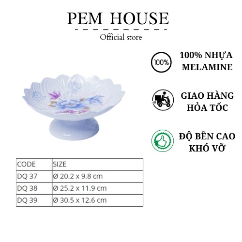 Dĩa Quả Nhựa Melamine