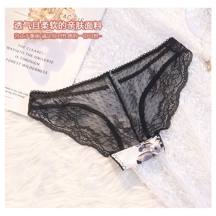 Bộ 2 Quần Lót Ren Hoa Gợi Cảm Dành Cho Nữ