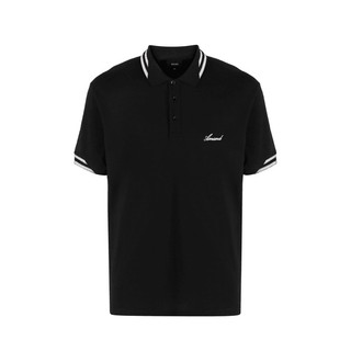Áo polo Amand Double Stripes Polo - Black