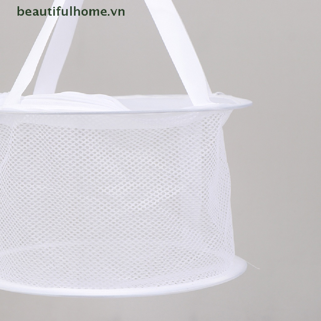 [beautifulhome] Drying Net Basket Mesh Pocket Hanging Drying Rack for Puff Makeup Brush Organize [beauty]