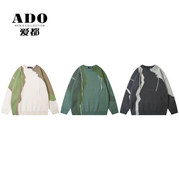Ado Áo Khoác Sweater Thiết Kế Khâu Tua Rua Đường Phố Mỹ Chính Hãng Cho Nam Và Nữ