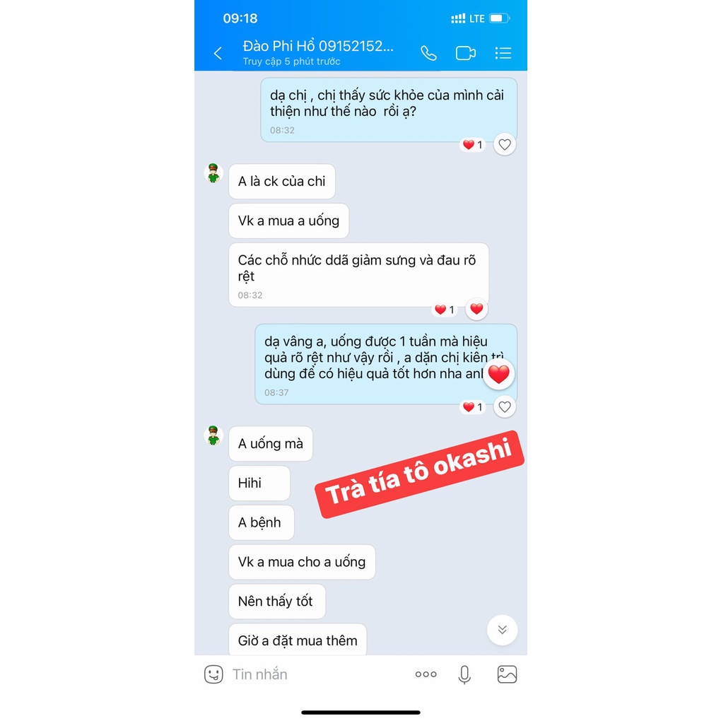 Trà Tía Tô OKASHI Nhật Bản  - Bịch 60 túi lọc