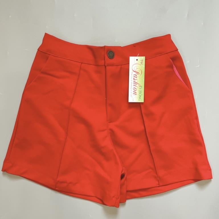 Quần đùi nữ vải lưng cao cạp chun co giãn | BigBuy360 - bigbuy360.vn