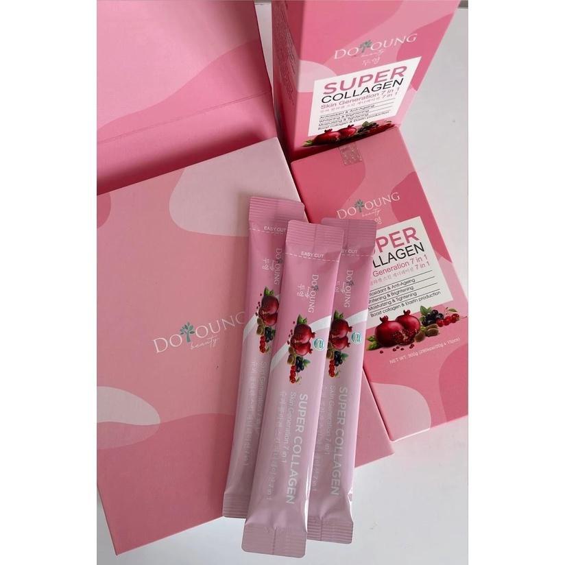 Thạch Lựu Super Collagen Doyoung 1 Hộp 15 Thanh, Thạch Bổ Sung Collagen Chống Lão Hóa