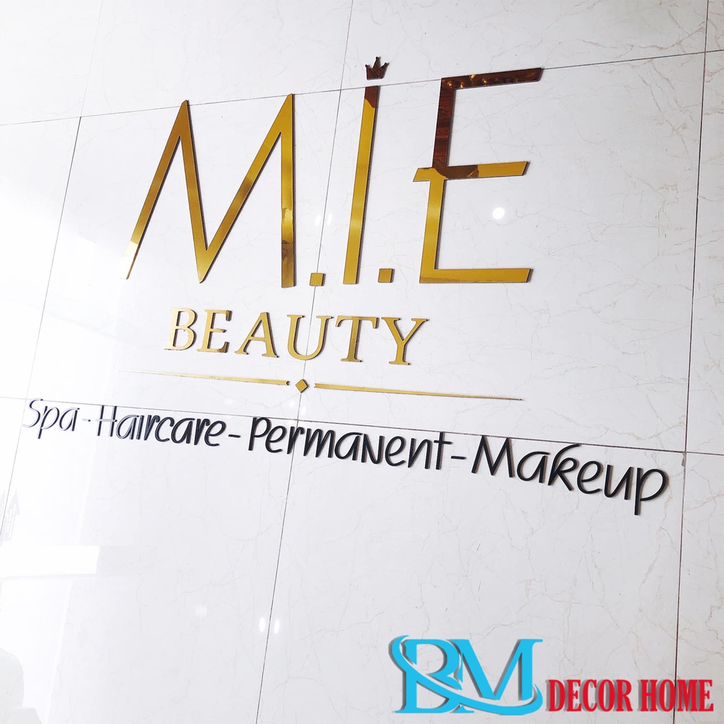 Gia Công Chữ,Logo Giá Rẻ.Chất Liệu Alu,Mica,Formex.Cắt Theo Yêu Cầu.BiMi.DecorHome