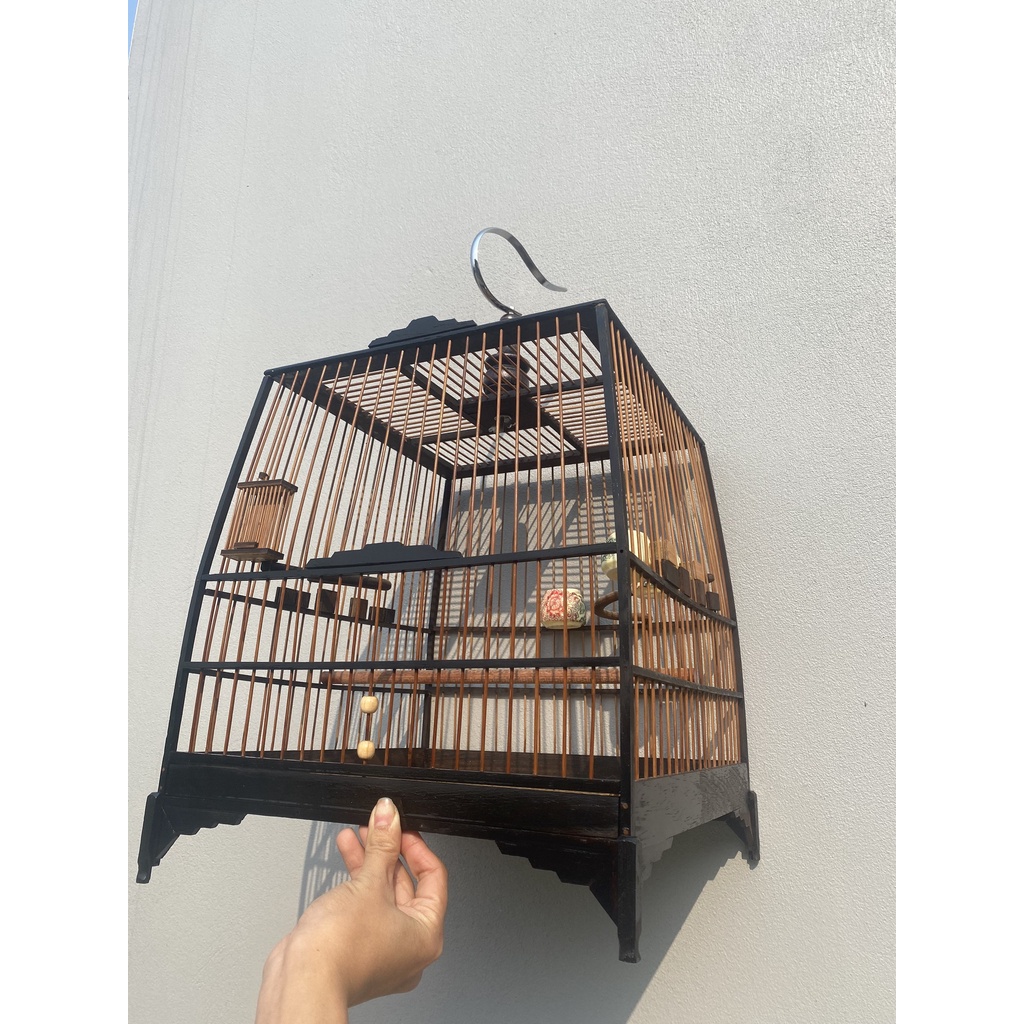 KHUNG LỒNG CHIM MUN ĐUÔI CÔNG DỄ RÁP - TẶNG DẦU Ủ LỒNG