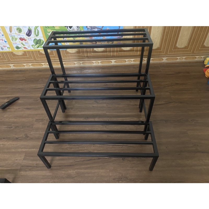 Combo kệ kê chậu trồng rau 1,2,3 tầng
