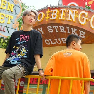 Áo thun tay ngắn PHỞ 419 unisex form basic rộng
