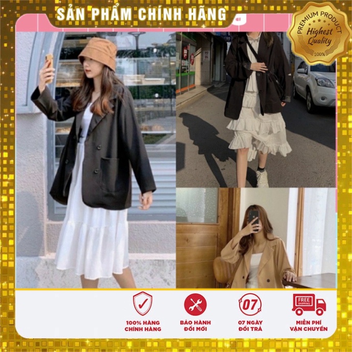Áo Blazer nữ tay dài Ulzzang ❤ Áo vest nữ khoác ngoài 4 cúc mẫu mã mới phong thái korea - MONTANA CLOTHING