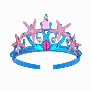 Vương miện nàng tiên cá đính sao biển và đá xinh xắn cho bé gái