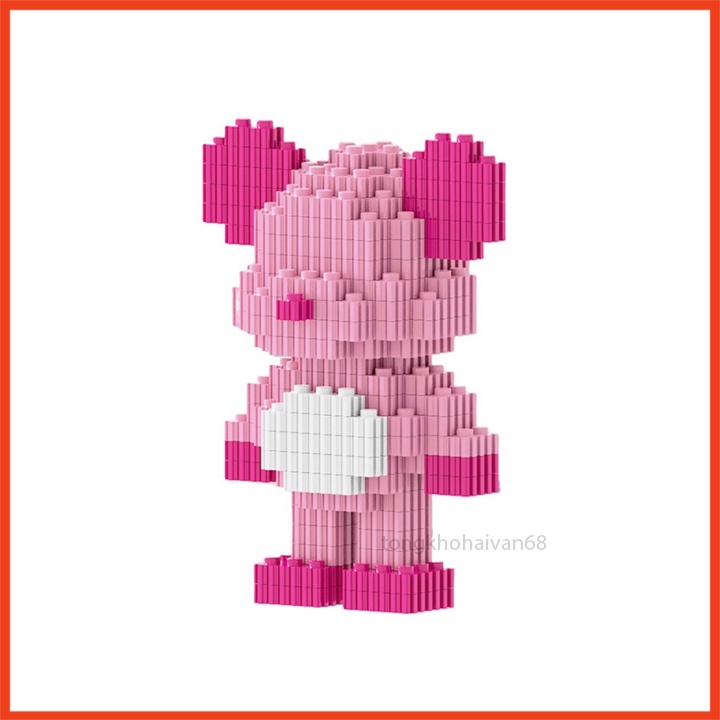 Đồ Chơi Mô Hình Lắp Ráp, Xếp Hình Gấu 3D Bear Brick Nhiều Nhân Vật Hoạt Hình Đáng Yêu