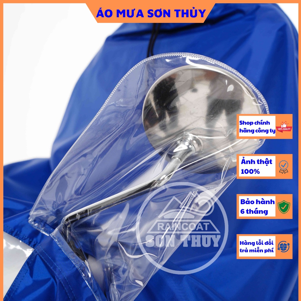 Áo mưa choàng Sơn Thủy K26, áo mưa vải dù siêu nhẹ có kính che mặt thiết kế cao cấp mới