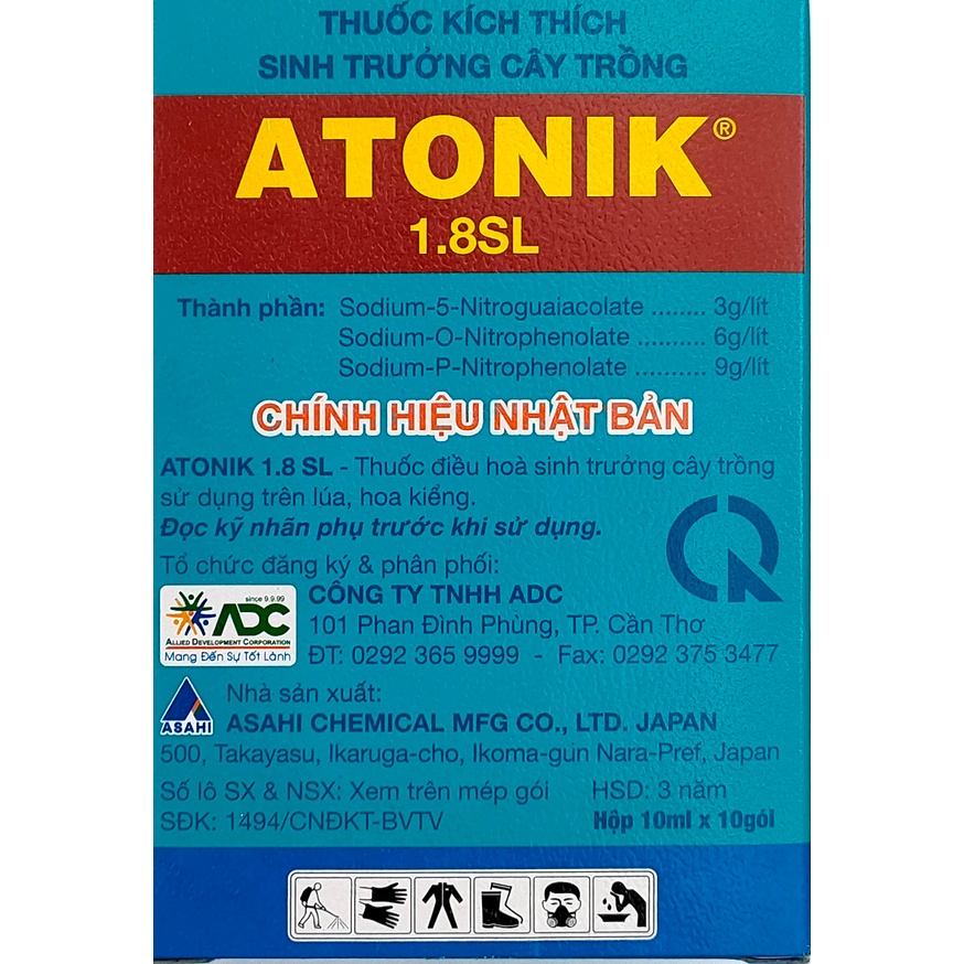 PHÂN BÓN LÁ ATONIK 1.8SL. KÍCH THÍCH SINH TRƯỞNG CÂY TRỒNG