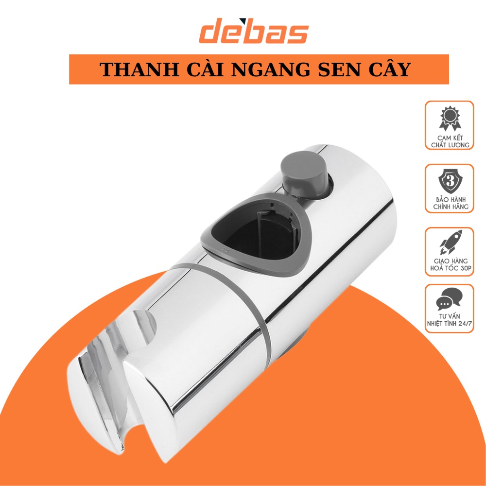 Cài sen cây tắm tròn xoay 360 độ cao cấp vừa với mọi loại sen cây giá đỡ tay sen Debas