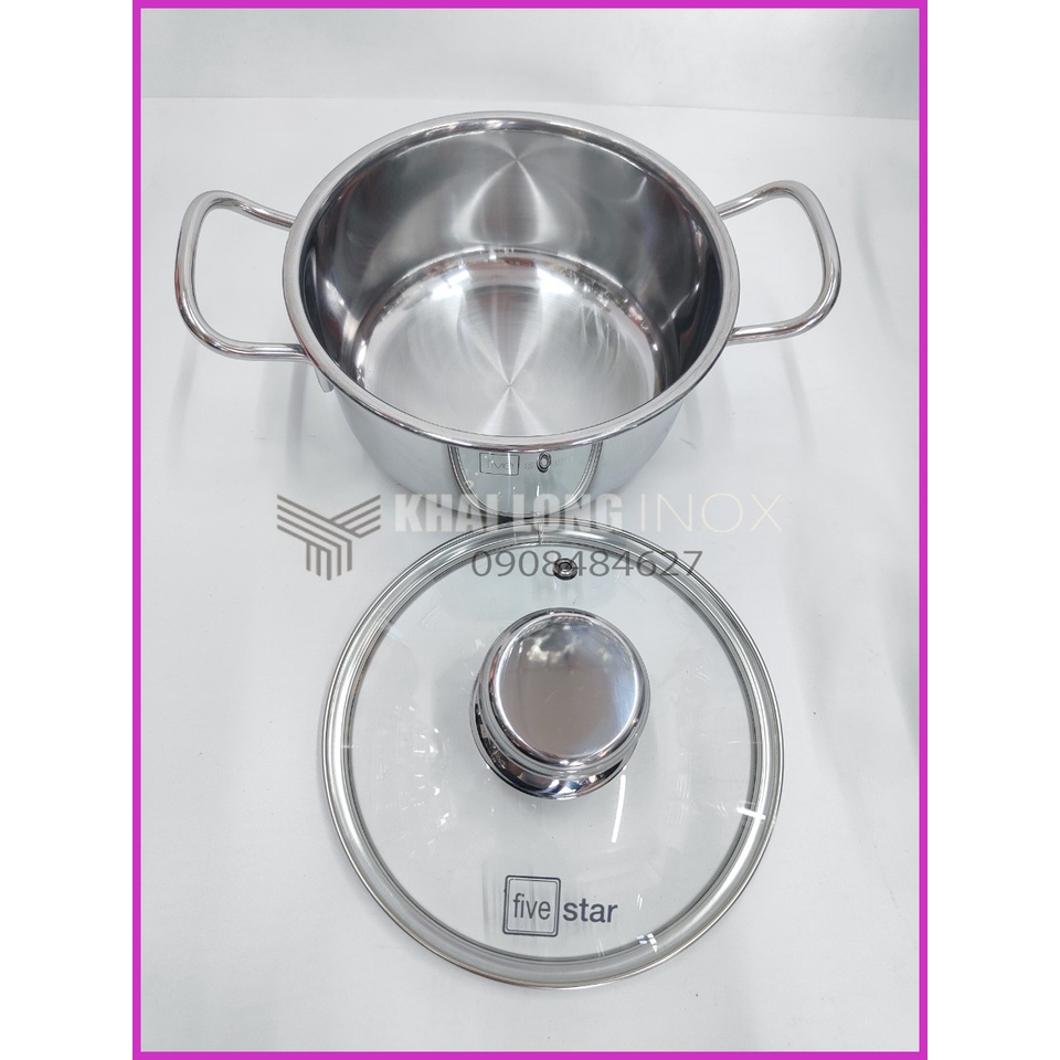 Nồi Inox Five Star Nắp Kính Đẹp Mắt