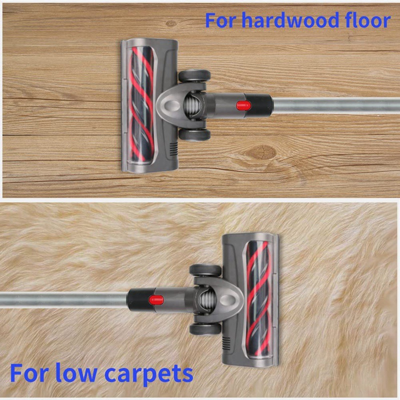 Đầu Chổi Lăn Lông Mềm Kèm Đèn Pha LED Cho Máy Hút Bụi Dyson V7 V8 V10 V11 V15