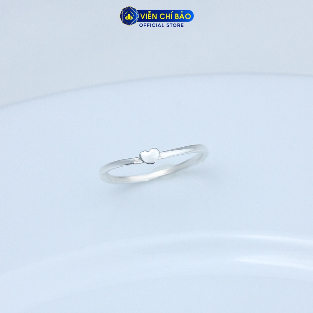 Nhẫn bạc nữ Trái Tim chất liệu bạc 925 thời trang phụ kiện trang sức nữ thương hiệu Viễn Chí Bảo N400156