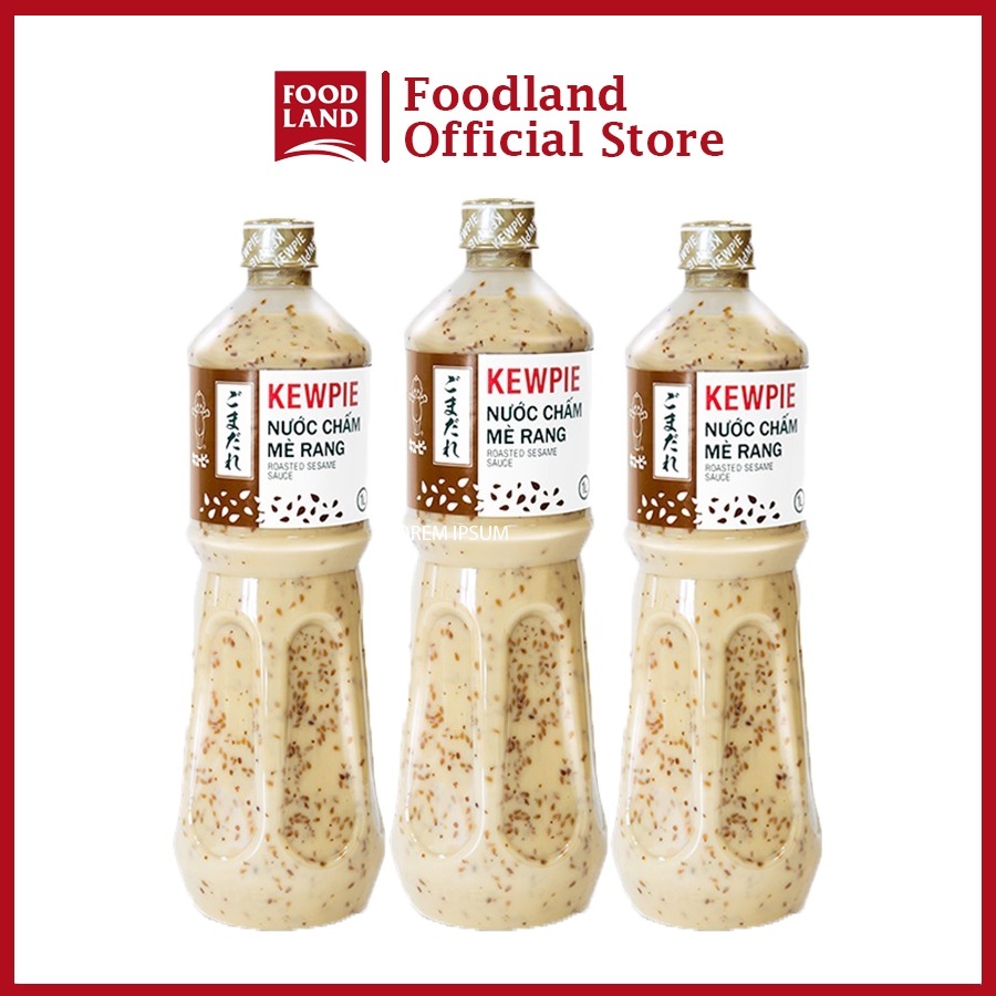 Nước chấm thịt nướng trộn salad - Nước chấm mè rang Kewpie - Foodland