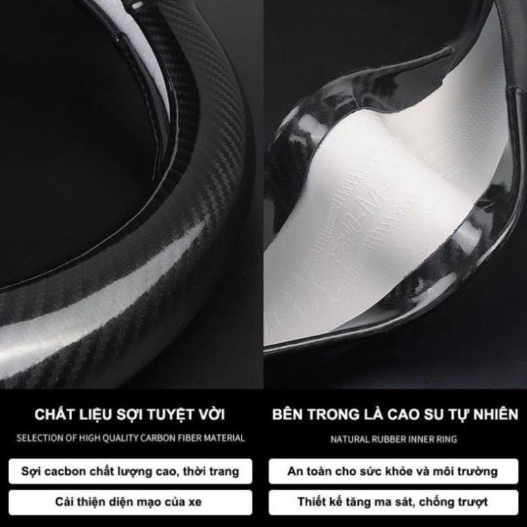Bọc vô lăng Mazda 2, Mazda 3, Mazda 6, CX5, BT50, CX8, Bao vô lăng cacbon bảo vệ vô lăng hiệu quả - sencar *