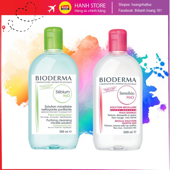 Nước Tẩy Trang Bioderma 500ml dành cho da dầu, da mụn (Hot)