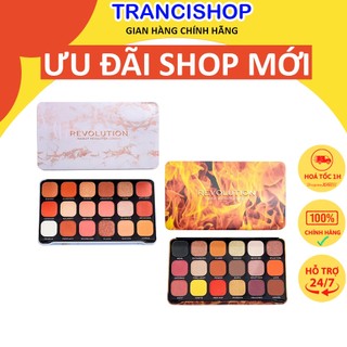 Bảng phấn mắt Revolution Makeup Forever Flawless Decadent và Fire 18 ô chuyên dùng cho makeup TRANCI