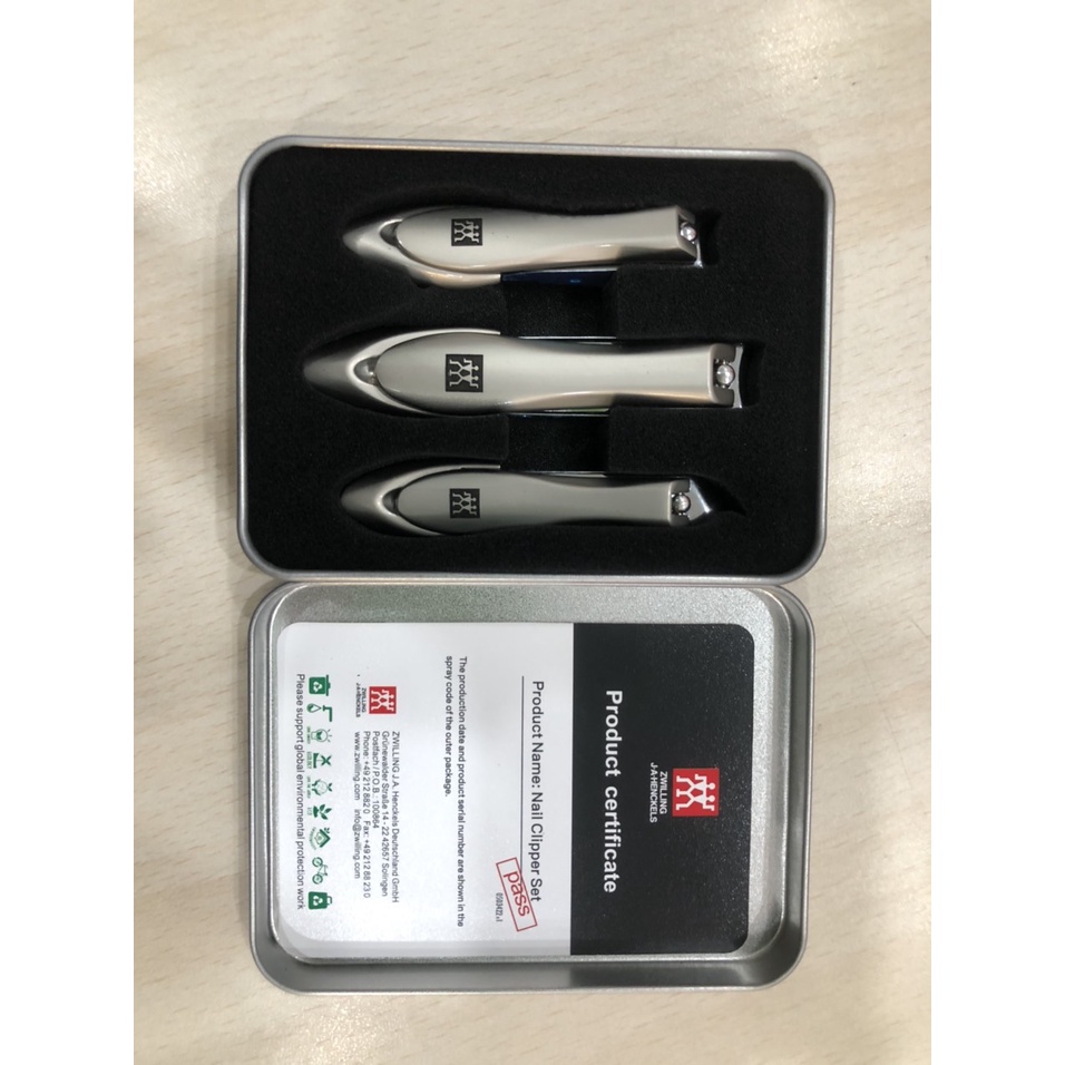 Bộ bấm móng tay set 3 món bấm móng tay, móng chân và bấm da hiệu Zwilling Đức - Gia Dụng Nhật TC