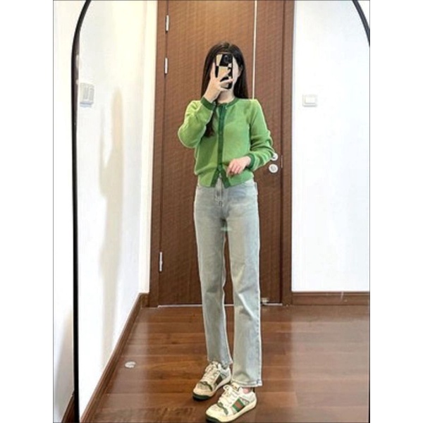 Quần jeans hack dáng màu xanh ( kèm ảnh thật khách feedback) | BigBuy360 - bigbuy360.vn