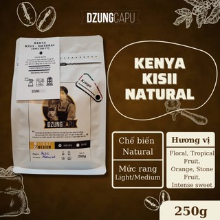 Cà phê Kenya Kisii - Natural Process - gói 250g - DzungCapu Specialty Coffee