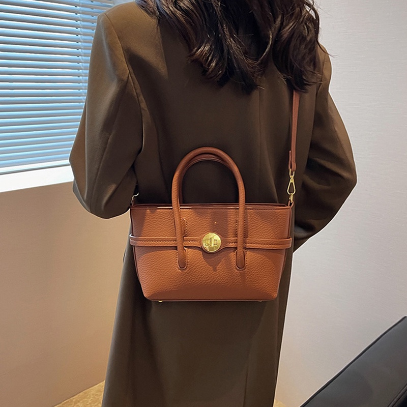 Túi Đeo Chéo Màu Sắc Đơn Giản Có Khóa Kéo Thời Trang Cho Nữ