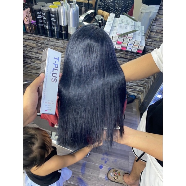 Màu Nhuộm Xanh Đen- Màu Nhuộm Xanh Than Tplus