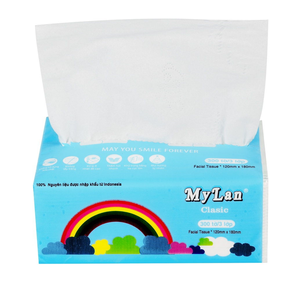 THÙNG 30 GÓI GIẤY ĂN CẦU VỒNG MY LAN