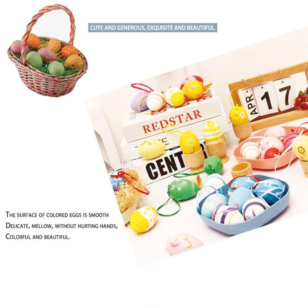 Set 24 Trứng Phục Sinh Bằng Nhựa Treo Trang Trí