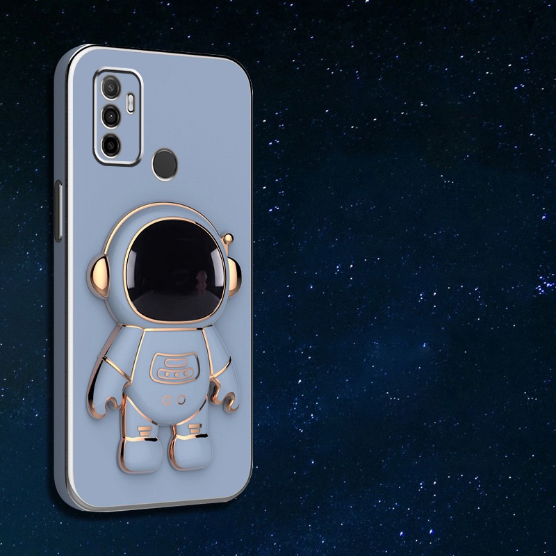 Ốp Điện Thoại Có Giá Đỡ Hình Phi Hành Gia Cho Samsung A73 A72 A71 A750 A7 2018 J4 Plus J4 Prime