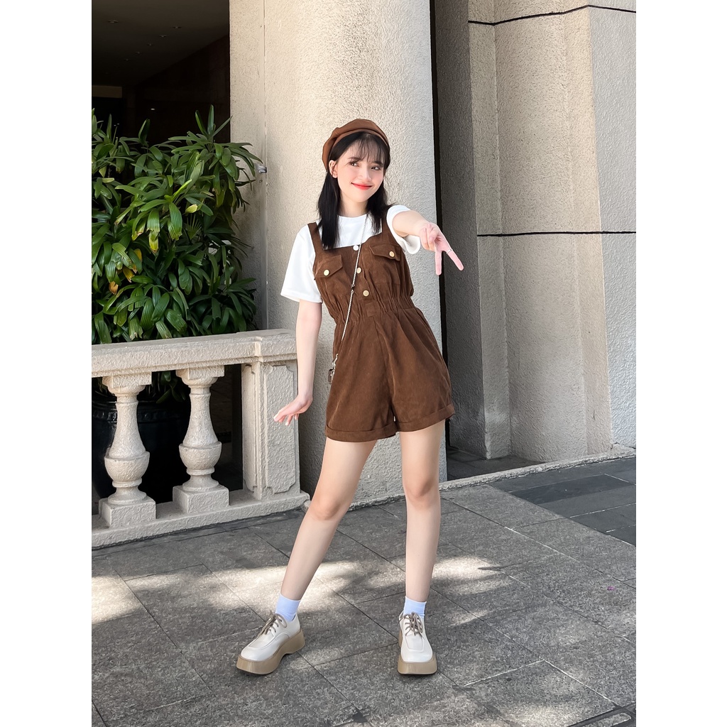 Yếm quần short THE C.I.U - Mellin Jumpsuit | BigBuy360 - bigbuy360.vn