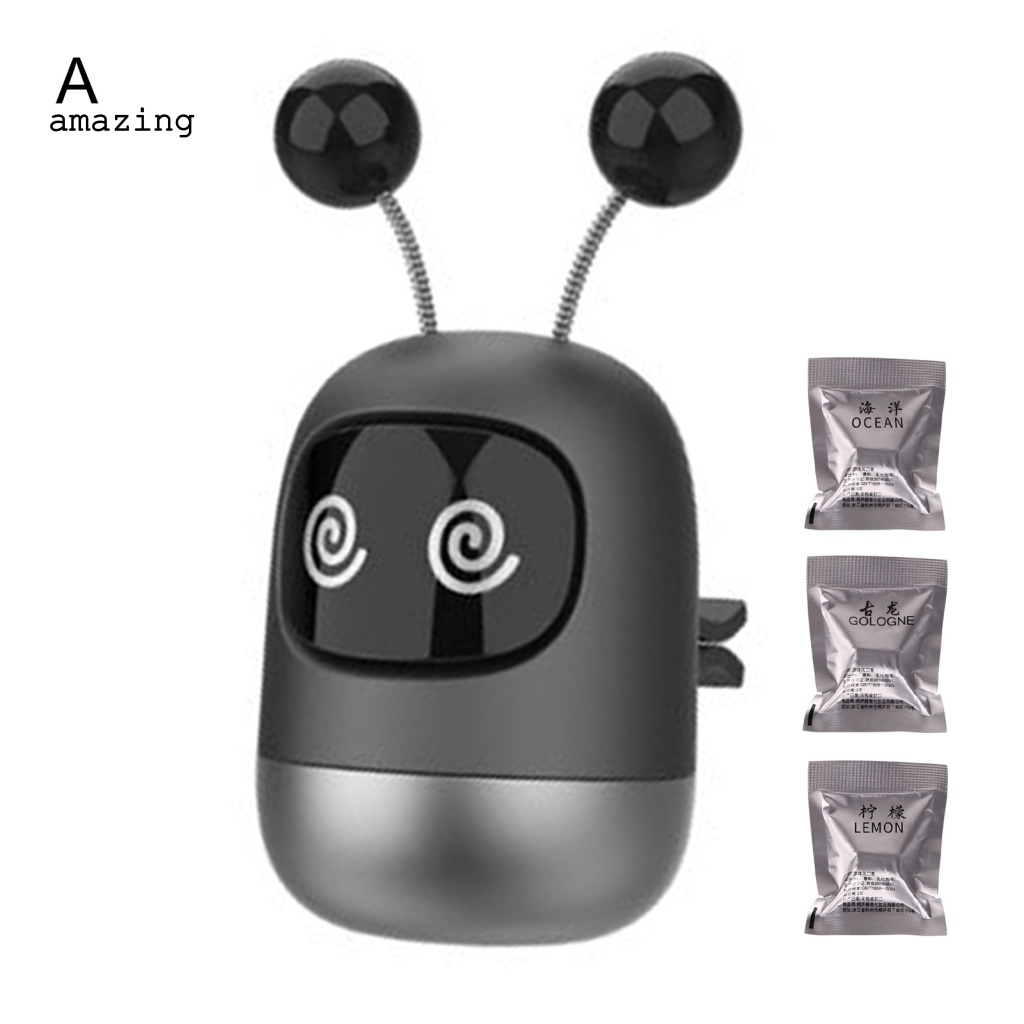 Kẹp Khuếch Tán Nước Hoa Hình Robot Xe Hơi Vui Nhộn Bằng Thép Không Gỉ