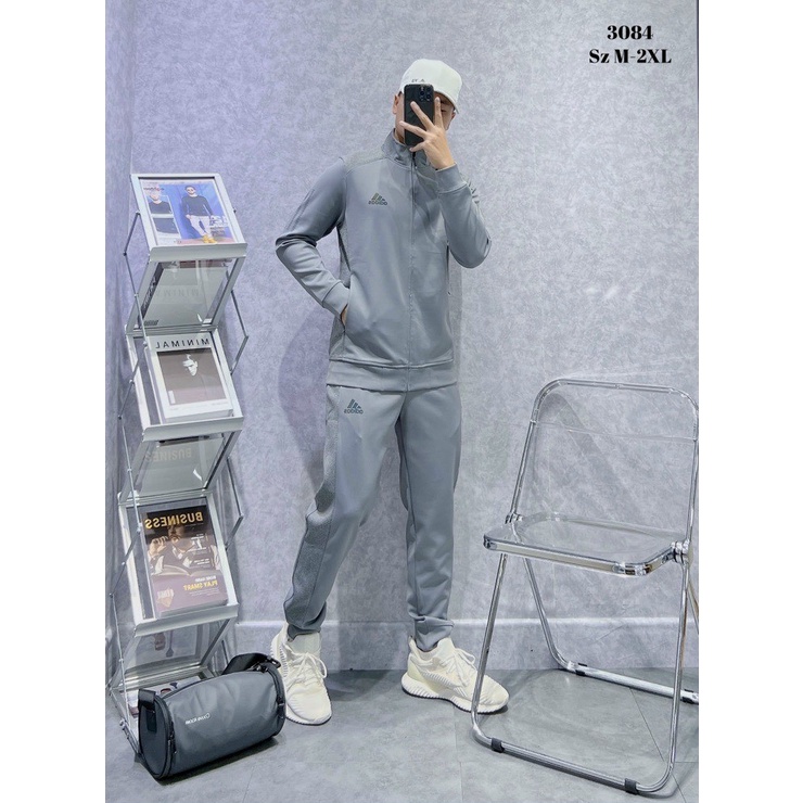 Bộ quần áo thể thao nam Adidas mùa đông cao cấp  Hàng loại 1 Bộ thu đông nam mặc nhà dài tay dày dặn