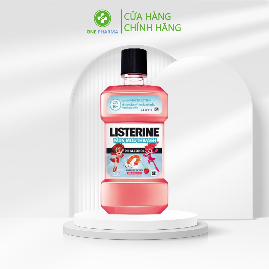 Nước súc miệng Listerine Kids cho trẻ trên 6 tuổi 250ml