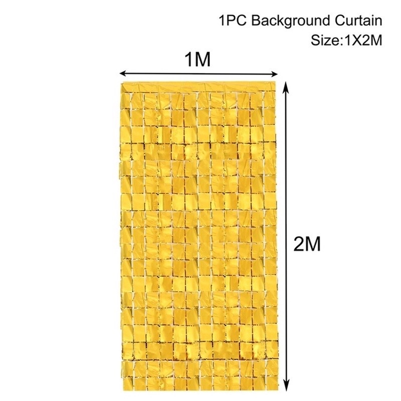 Rèm lá kim tuyến 1x2M trang trí sinh nhật, sự kiện, party- Baby bee