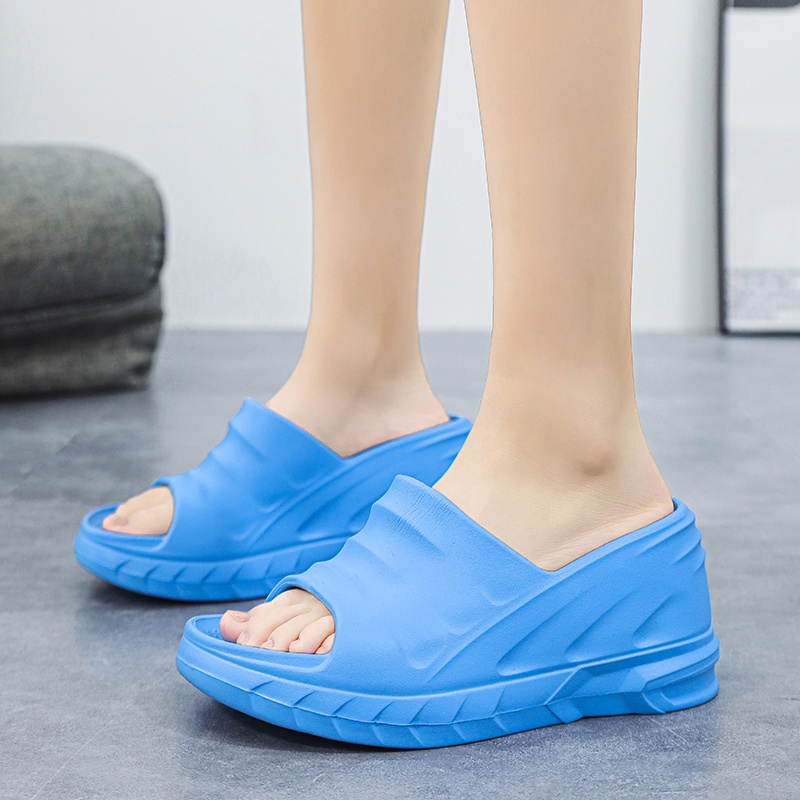 Mới Giày Cao Su 8cm Hở Ngón Size 34-41