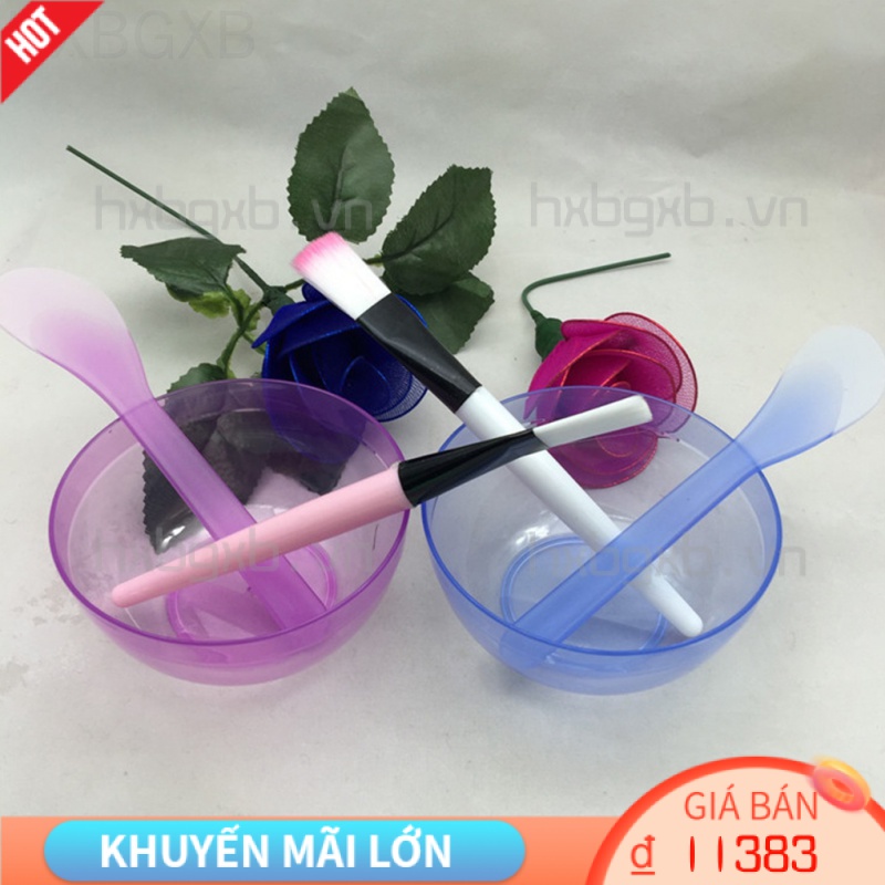 [Hàng mới về] Bộ dụng cụ tô nhựa dùng đắp mặt nạ màu sắc ngẫu nhiên
