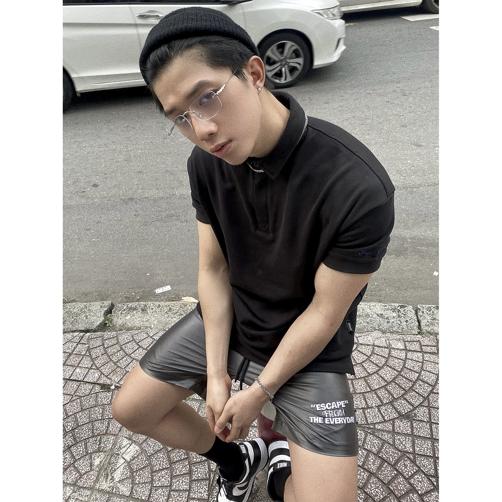 Áo Polo Escape into Spring_ Off White/Black