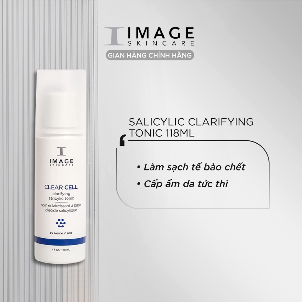 Nước Cân Bằng Cho Da Mụn Image Skincare Clear Cell Salicylic Clarifying Tonic 118ml